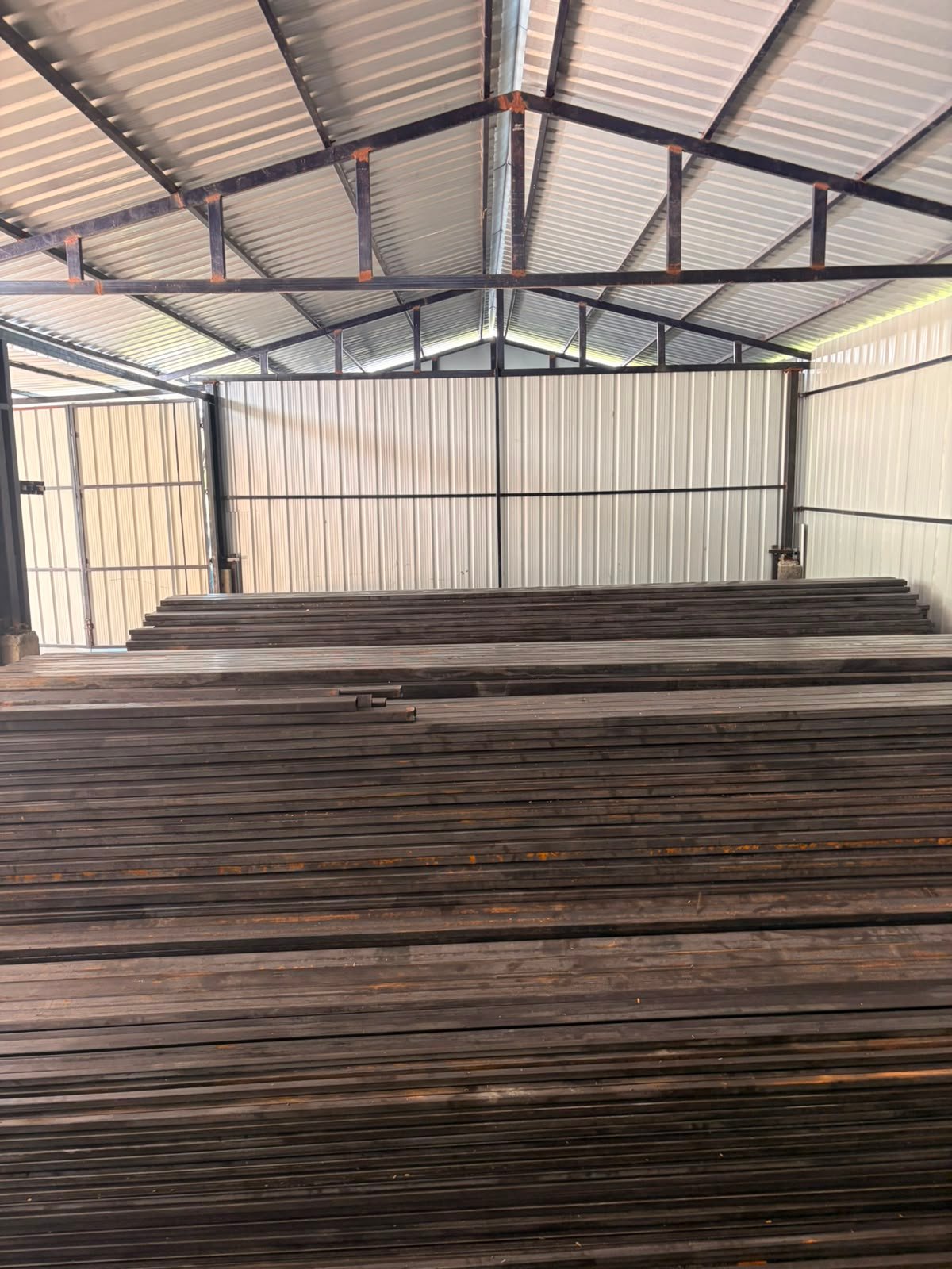 Hollow Steel Section Storage Yard